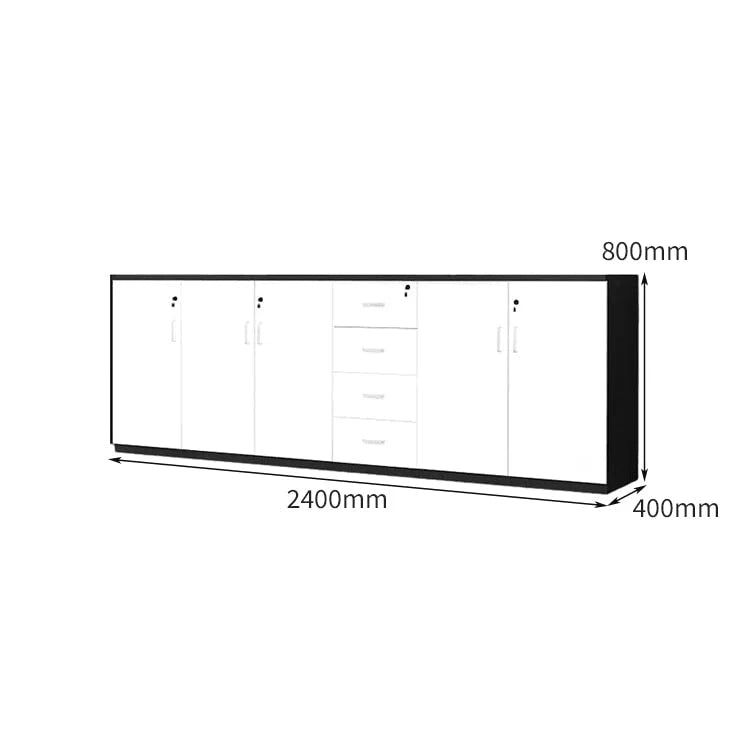 chic sideboard cabinet lockable bookcase kaguyasuCWG C077 detailed images 20