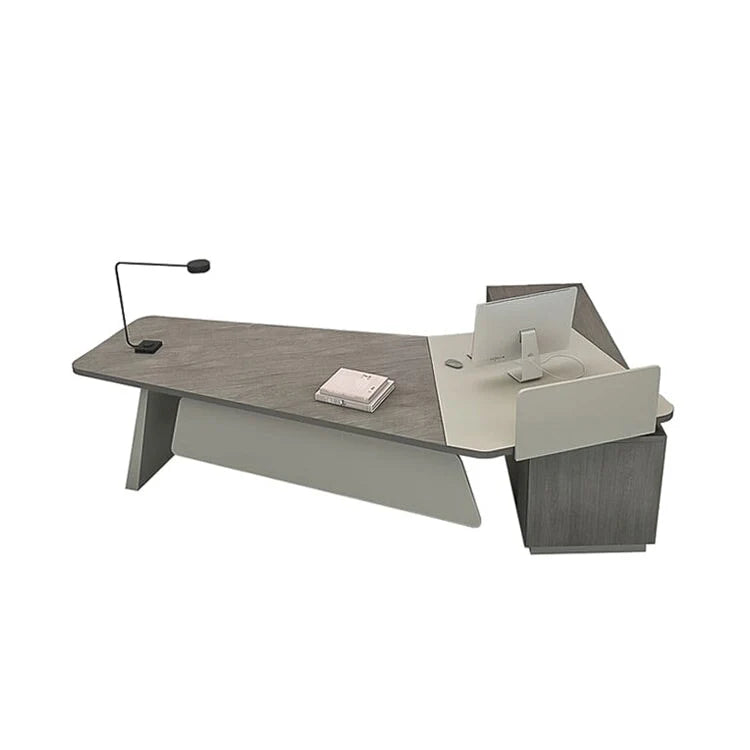 Curved Desk | Corner Desk with Storage | Kaguyasu Secondary image