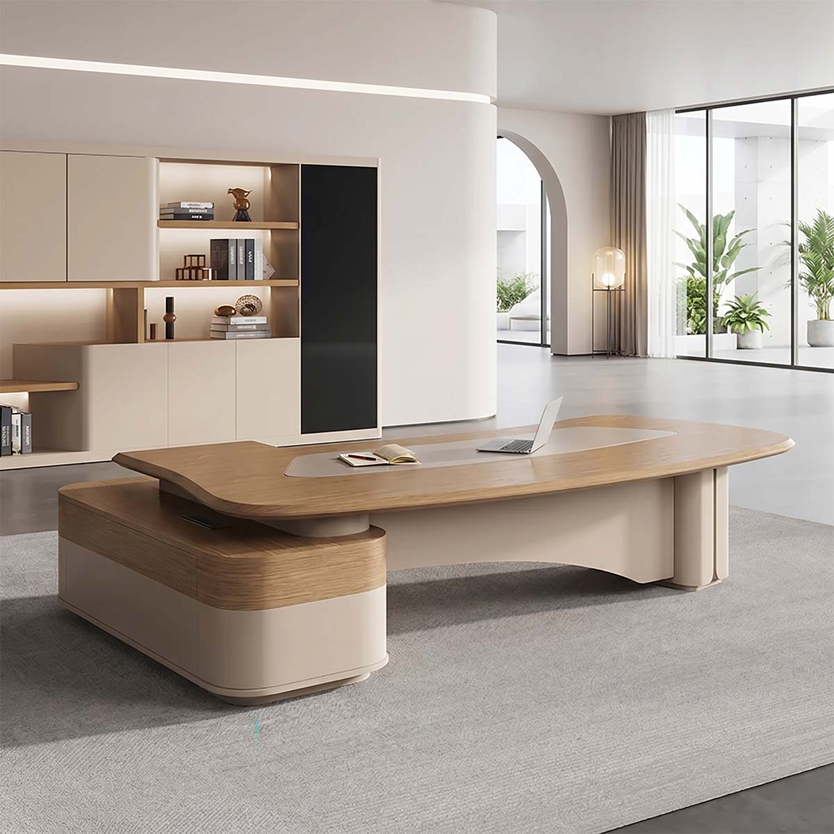 curved executive desk modern corner office desk kaguyasuLBZ 1055 main images 1 Hauptbild