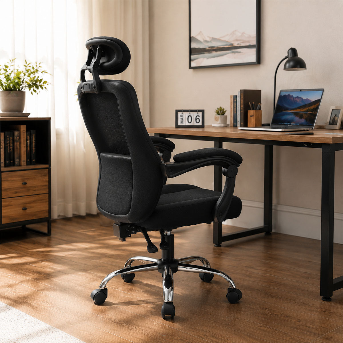 ergonomic office chair adjustable chair with footrest kaguyasuBGY K014 main images 2