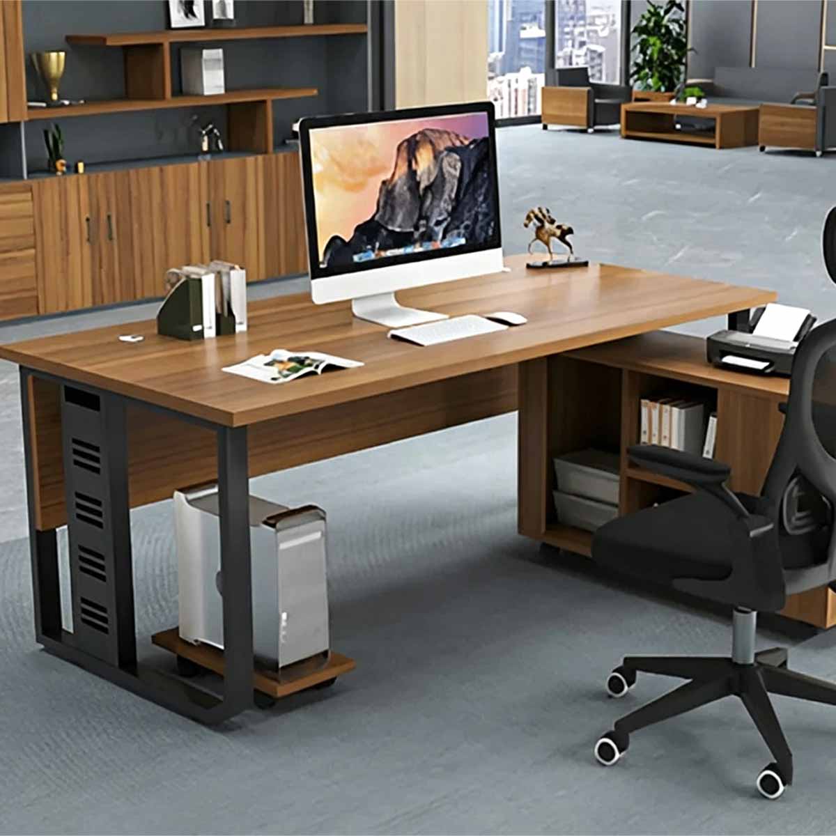 executive desk wooden desk with drawers kaguyasuLBZ K019 main images 5