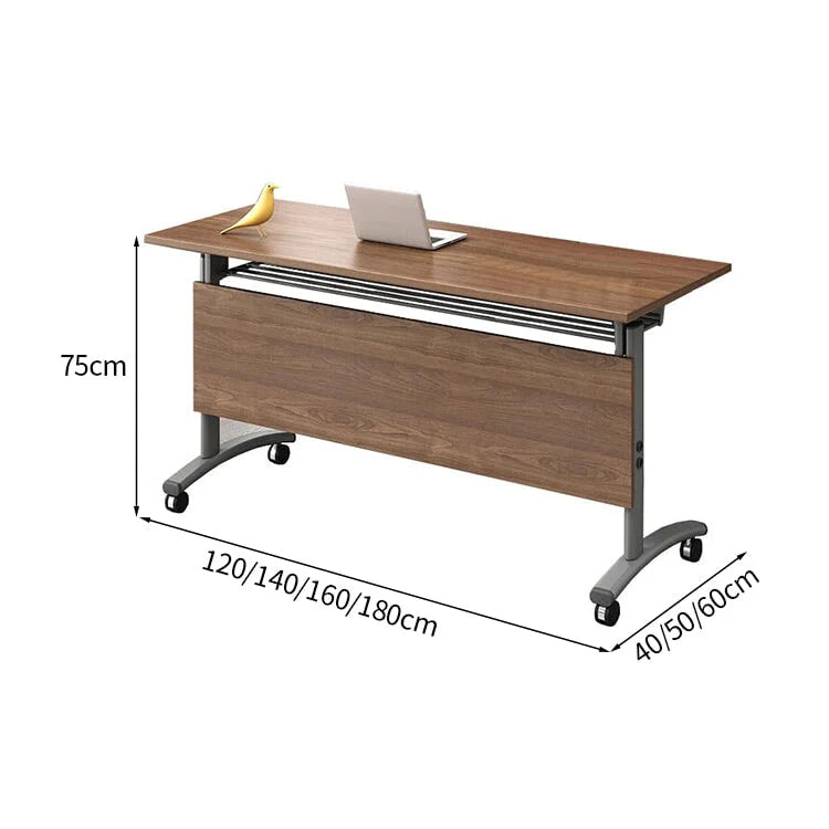 folding computer desk on wheels office meeting table kaguyasuHYZ K001 detailed images 3