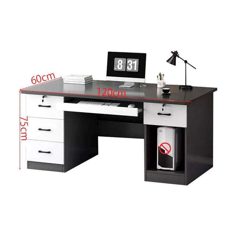 home office computer desk desk with 2 drawers kaguyasuBGZ 2022 detailed images 6