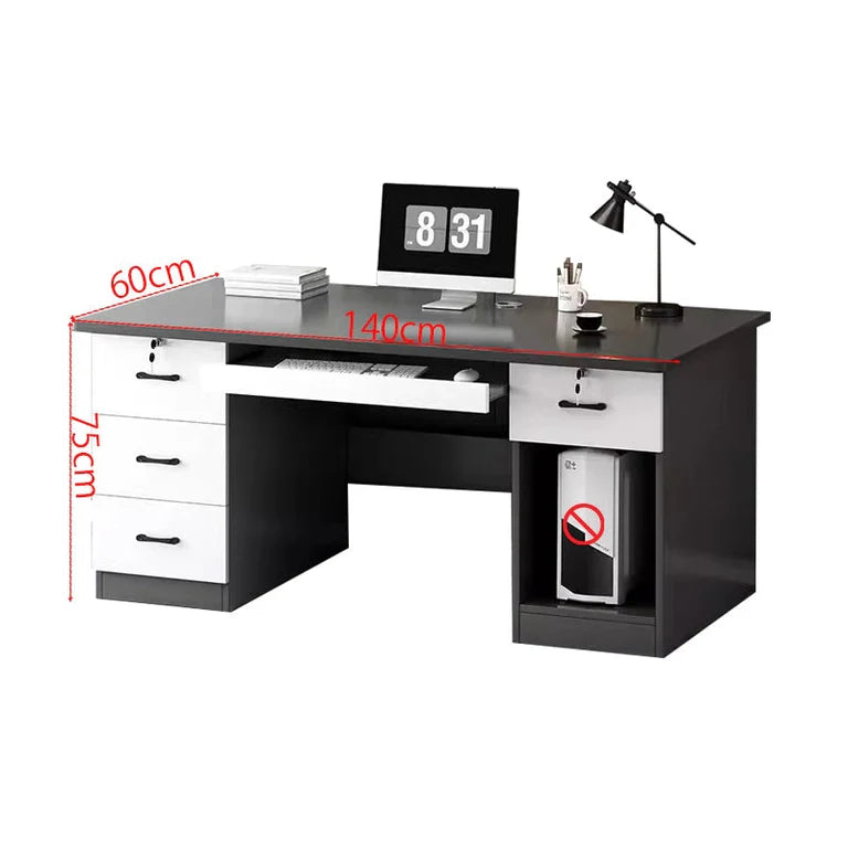 home office computer desk desk with 2 drawers kaguyasuBGZ 2022 detailed images 7
