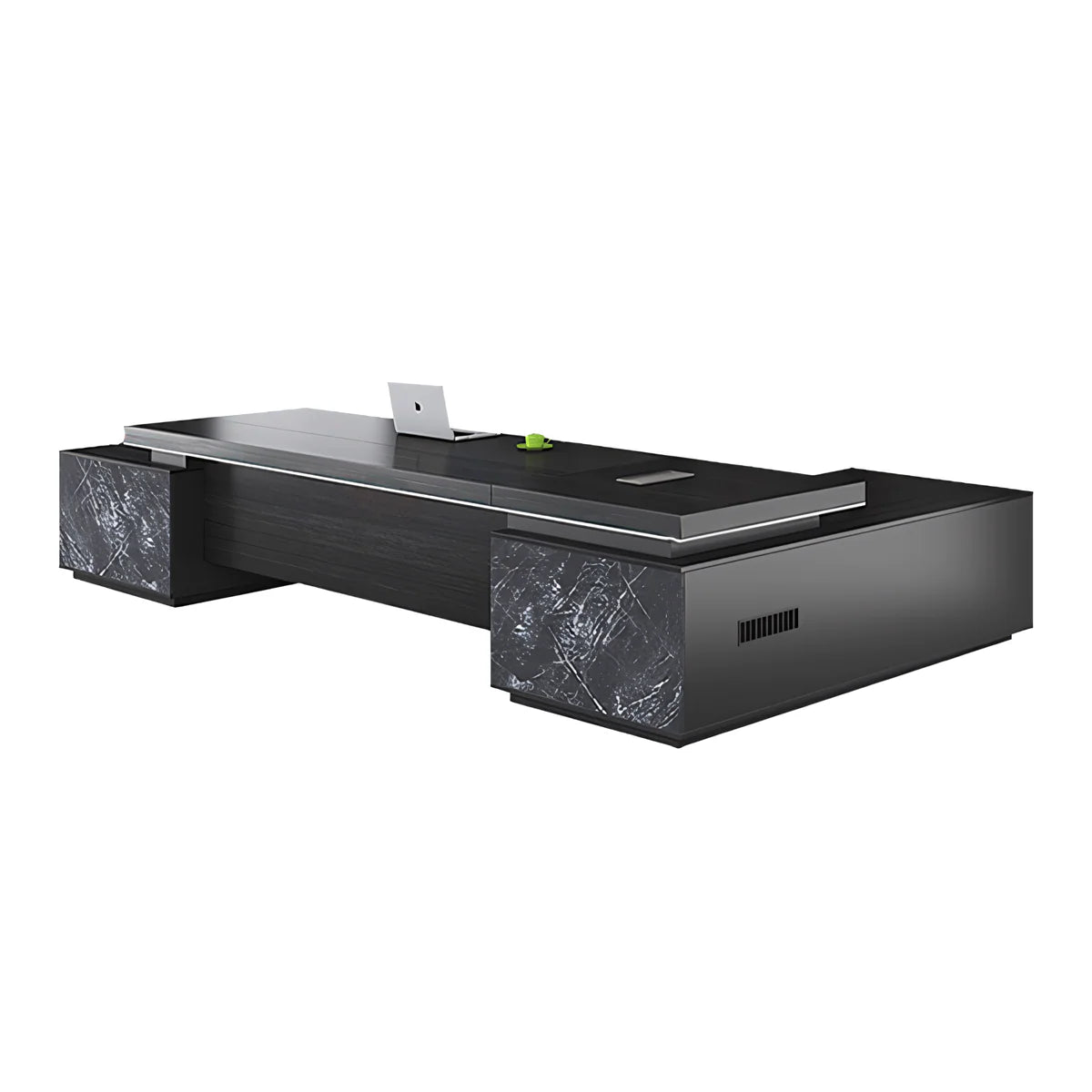 l shaped executive desk dark wood desk with storage kaguyasuLBZ 701 detailed images 21 Image principale du produit