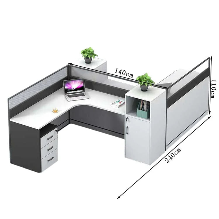 l shaped office desk work station kaguyasuBGZ k 209 main images 21