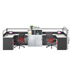 l shaped office desk work station kaguyasuBGZ k 209 main images 22