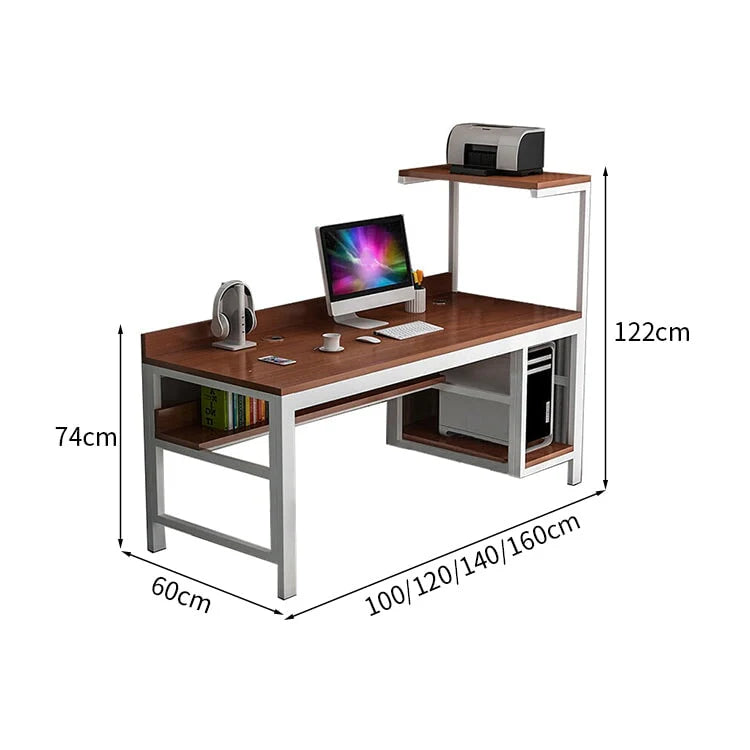 large computer desk desk with back panel kaguyasuBGZ 169 detailed images 4