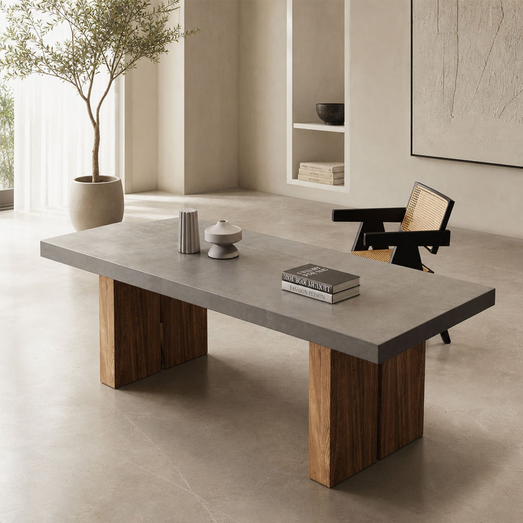 long office table minimalist scandinavian desk kaguyasuHYZ M004 main images 1