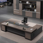 luxury desk l shaped executive desk with storage drawers kaguyasuLBZ 2147 main images 27