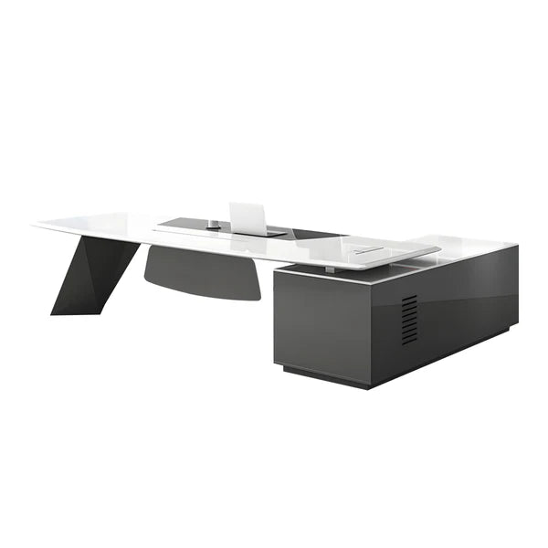 luxury executive desk high gloss l shaped desk kaguyasuLBZ 2150 main images 14