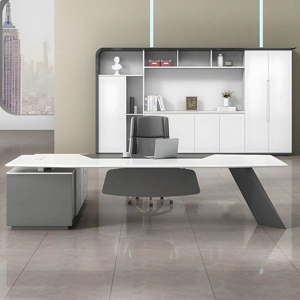 luxury executive desk high gloss l shaped desk kaguyasuLBZ 2150 main images 17