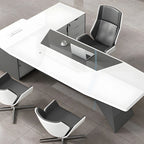 luxury executive desk high gloss l shaped desk kaguyasuLBZ 2150 main images 23