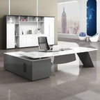 luxury executive desk high gloss l shaped desk kaguyasuLBZ 2150 main images 6