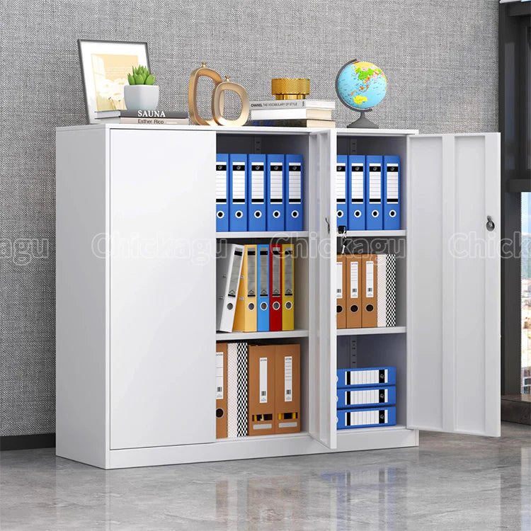 minimalist bookshelf unit white steel cupboard display kaguyasuCWG C080 main image Main image