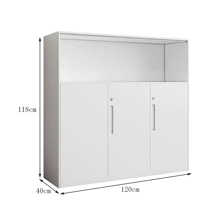 minimalist bookshelf unit white steel cupboard display kaguyasuCWG C080 main image 16