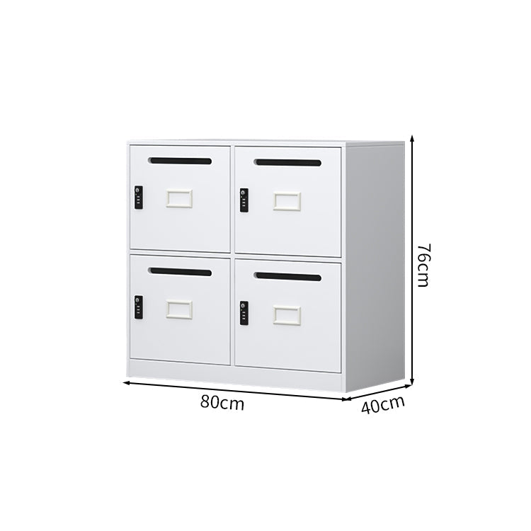 minimalist bookshelf unit white steel cupboard display kaguyasuCWG C080 main image 9