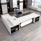 modern boss desk two tone l shaped executive desk kaguyasuLBZ 2191 main images 37