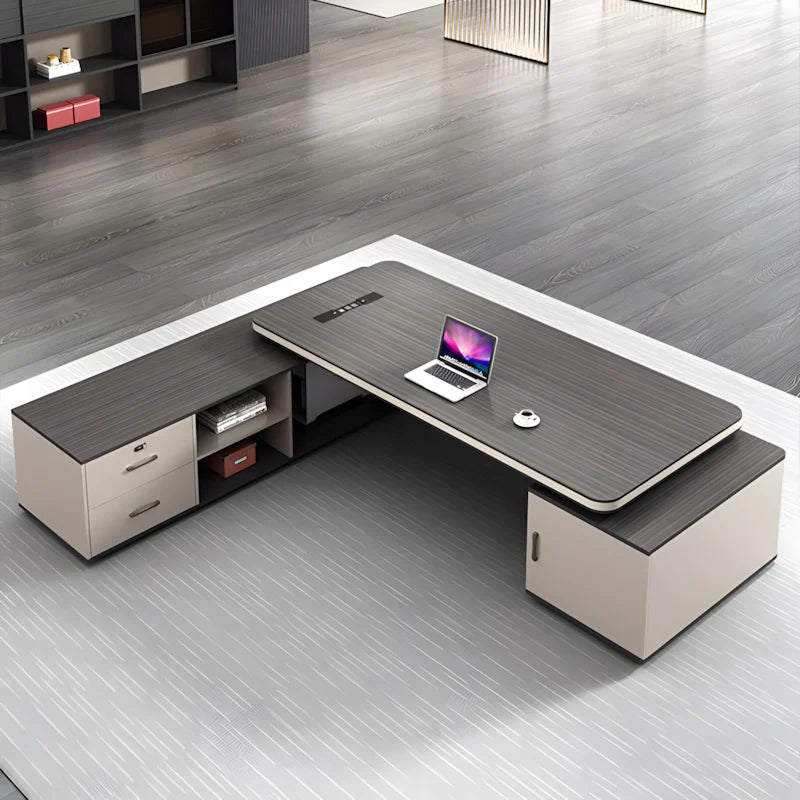 modern l shaped executive desk oak executive desk kaguyasuLBZ 2089 detailed images 28