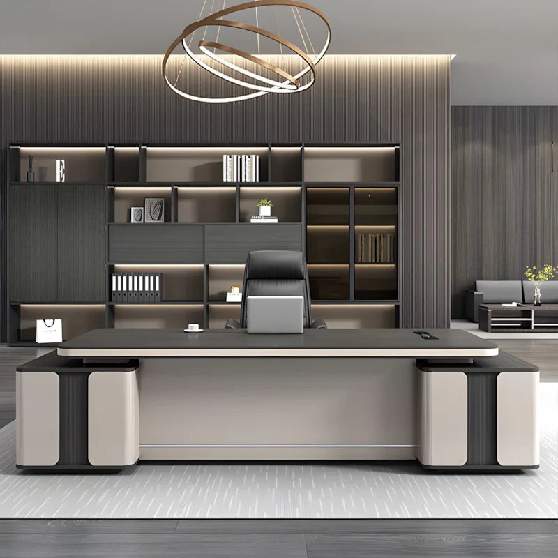modern l shaped executive desk oak executive desk kaguyasuLBZ 2089 main images 25