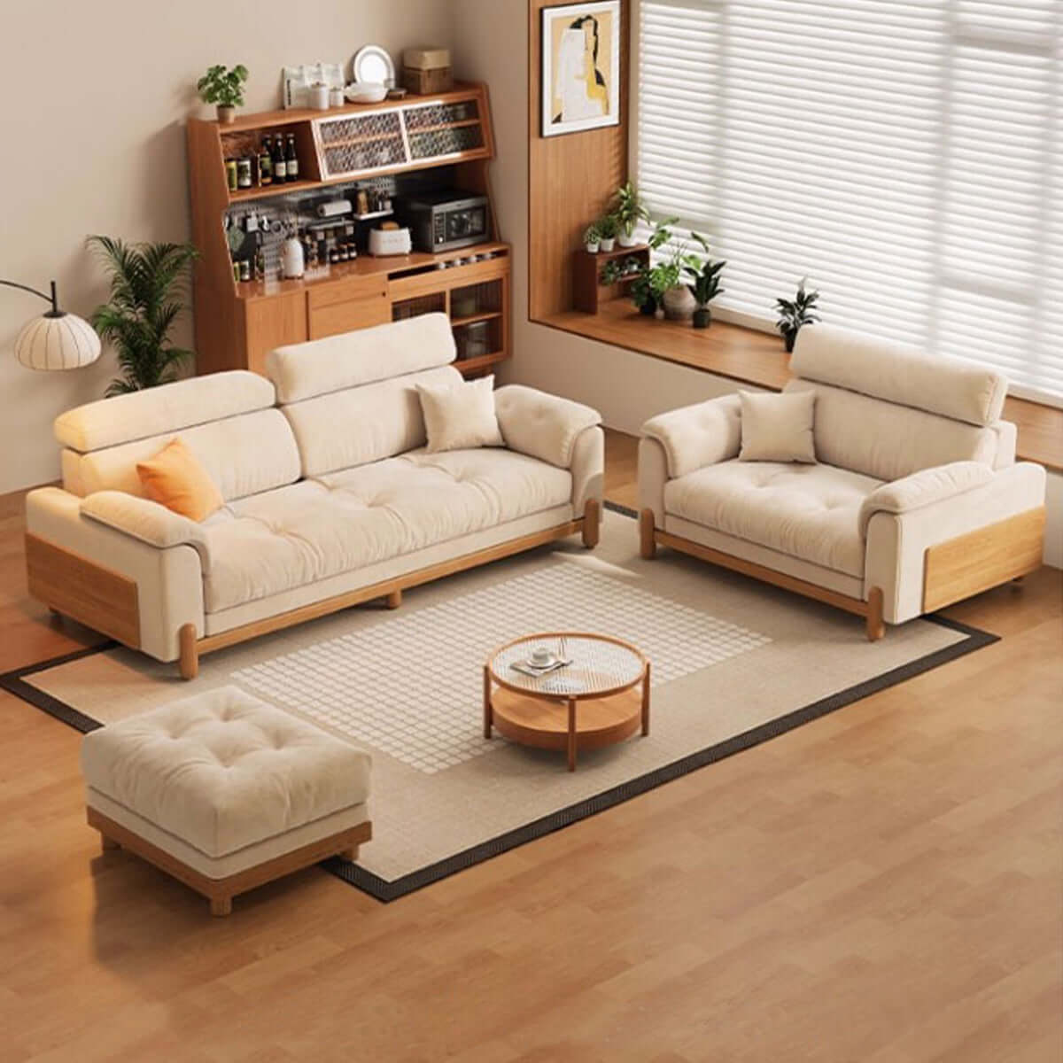 modern sofas versatile l shaped sofas wood frame sofa suite kaguyasuBSF K080 main images Main image
