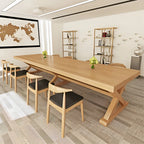 natural wood office table large heavy duty computer deskHYZ 103 main images 2