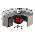 office desk corner workstation l shape computer desk kaguyasuBGZ C040 detailed images 23
