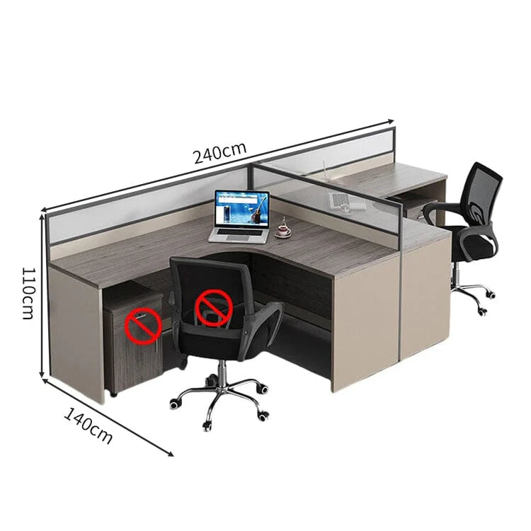 office desk corner workstation l shape computer desk kaguyasuBGZ C040 detailed images 24