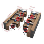 office desk l shaped desk with hutch kaguyasuBGZ 224 detailed images 4