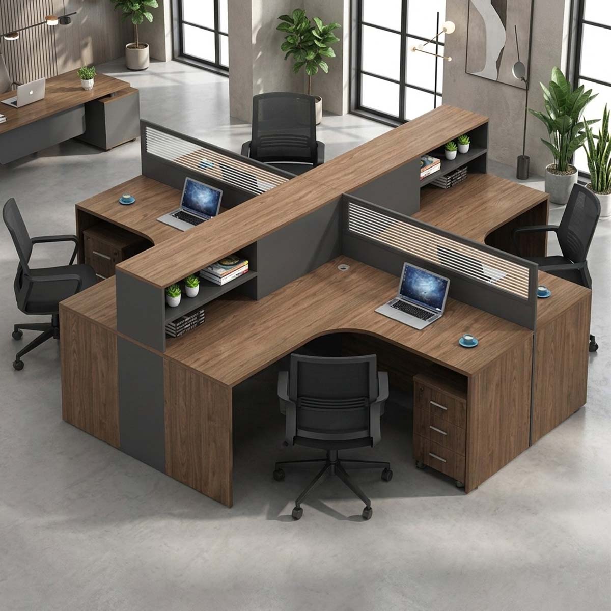 office desk l shaped desk with hutch kaguyasuBGZ 224 main images 1