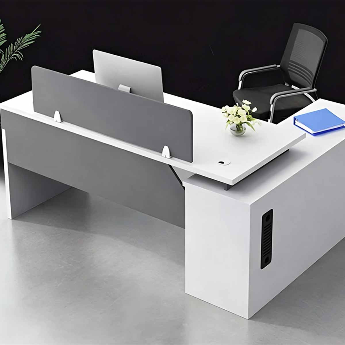 Bürotisch mit Schubladen | Moderner Eckschreibtisch | Kaguyasu Zweitbild