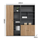 premium executive bookcase oak display cabinet design kaguyasuCWG S056 detailed images 13