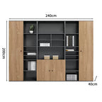 premium executive bookcase oak display cabinet design kaguyasuCWG S056 detailed images 2