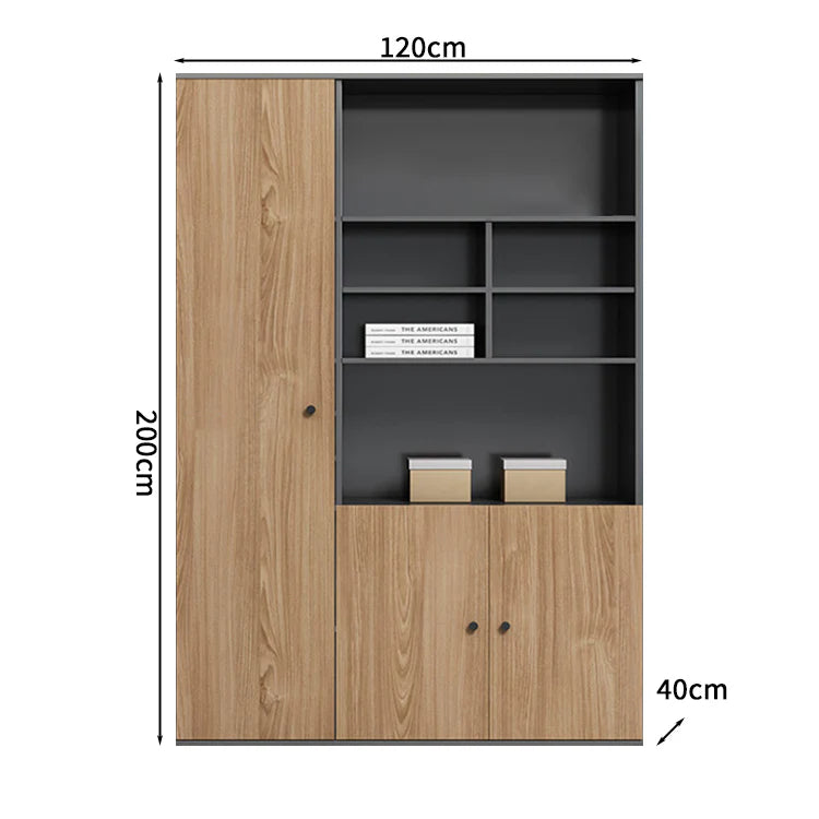 premium executive bookcase oak display cabinet design kaguyasuCWG S056 detailed images 24