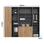 premium executive bookcase oak display cabinet design kaguyasuCWG S056 detailed images 29