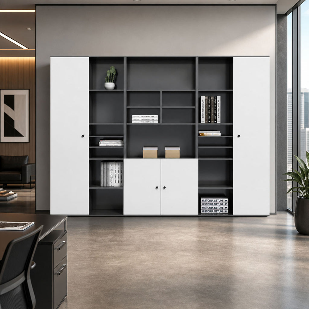premium executive bookcase oak display cabinet design kaguyasuCWG S056 main images 2