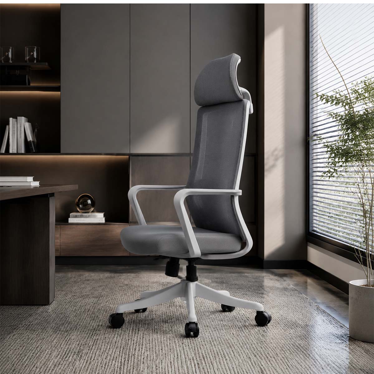 premium office chair ergonomic black office chair kaguyasuBGY K004 main images 3