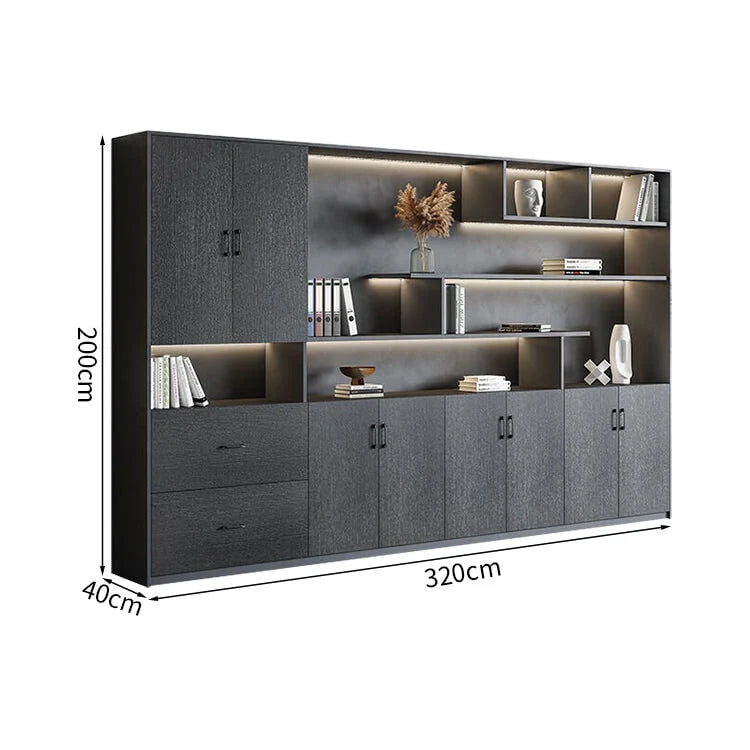 premium white bookcase cabinets and display cabinets kaguyasuCWG K098 detailed images 13