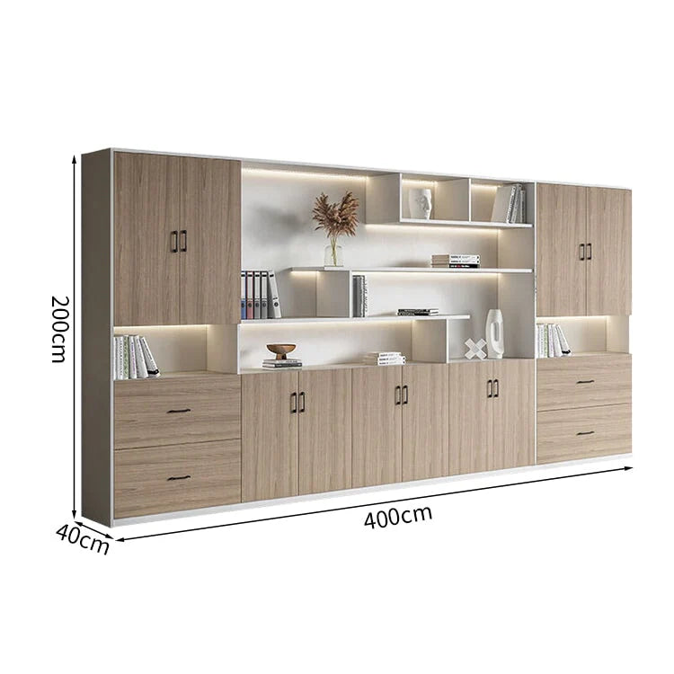 premium white bookcase cabinets and display cabinets kaguyasuCWG K098 detailed images 23