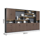 premium white bookcase cabinets and display cabinets kaguyasuCWG K098 detailed images 30