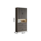 premium white bookcase cabinets and display cabinets kaguyasuCWG K098 detailed images 32