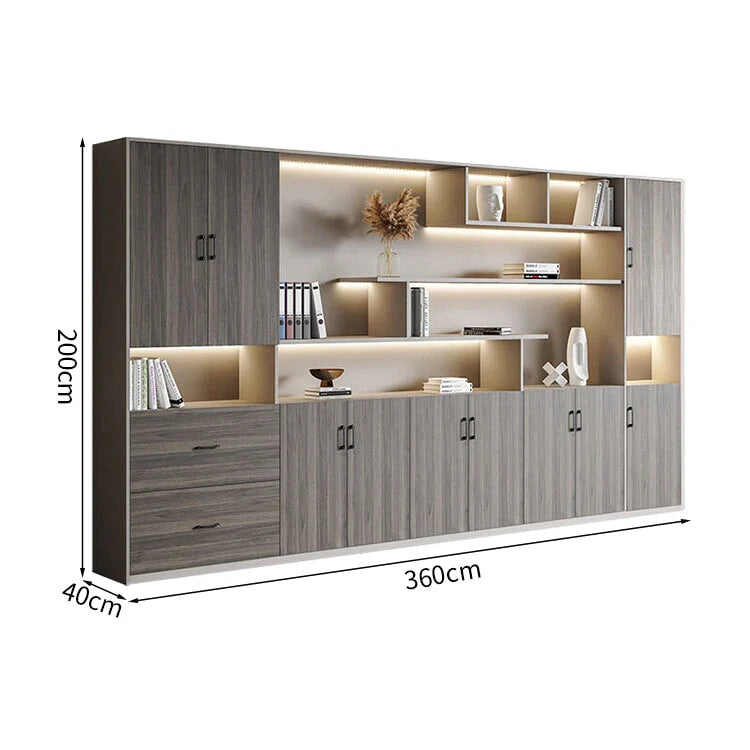 premium white bookcase cabinets and display cabinets kaguyasuCWG K098 detailed images 6