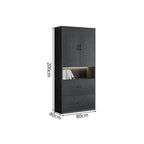 premium white bookcase cabinets and display cabinets kaguyasuCWG K098 detailed images 8