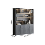 premium white bookcase cabinets and display cabinets kaguyasuCWG K098 detailed images 9