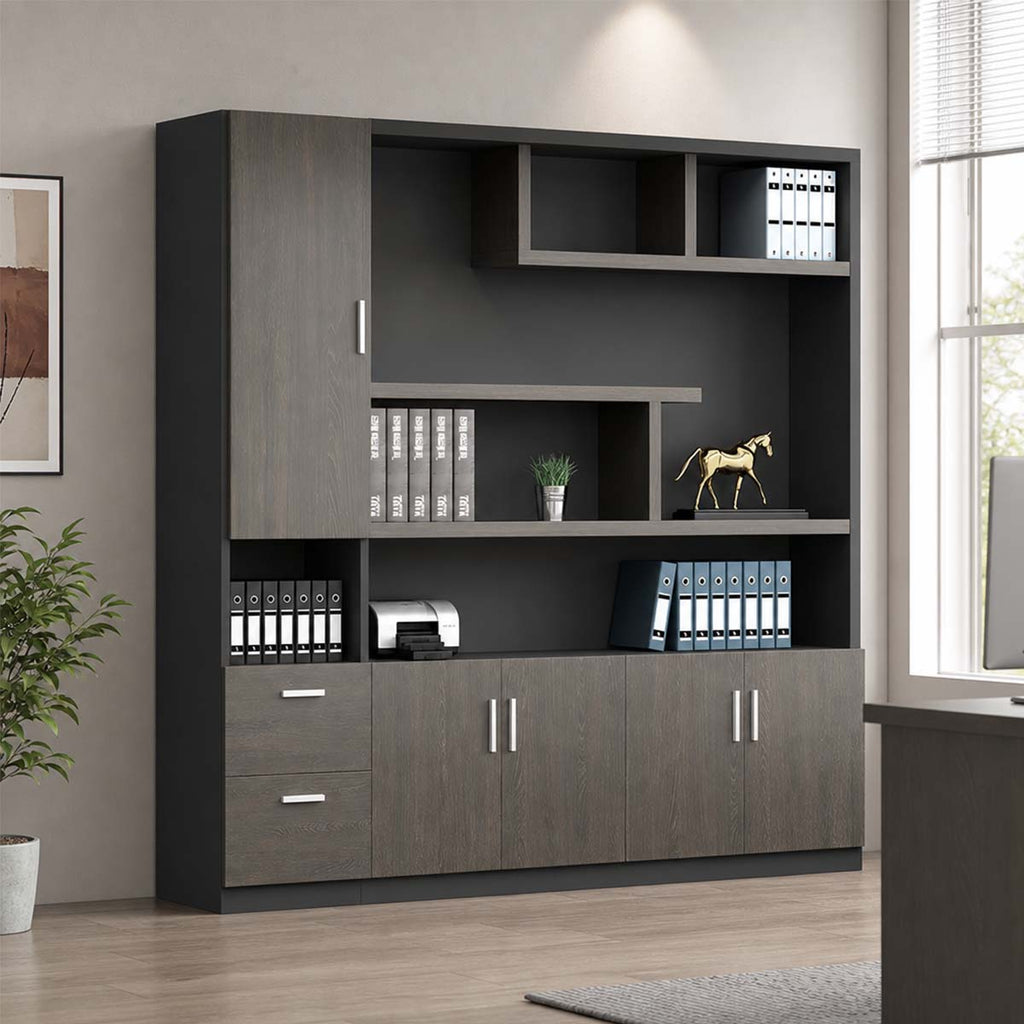 robust shelf shelving large capacity wood bookcase kaguyasuCWG K054 main images 2
