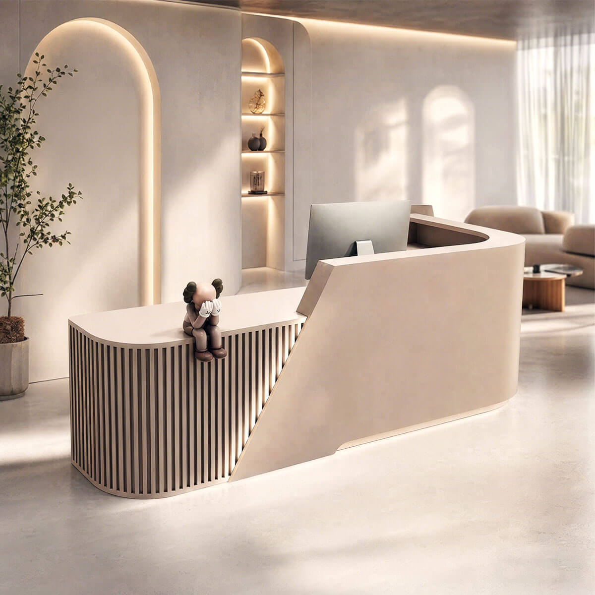salon reception desk office reception desk kaguyasuJDT K094 main images 2 Hauptbild
