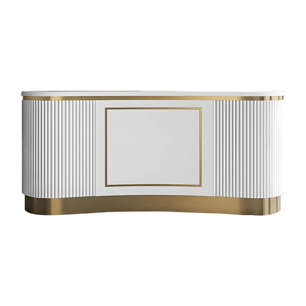 Small Curved Reception Desk | Modern Reception Desk | Kaguyasu Secondary image
