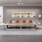 solid wood office table large meeting conference desk kaguyasuHYZ 083 main images 3