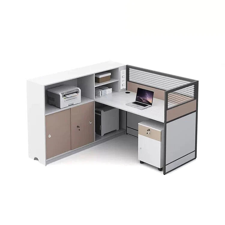white desk with drawers white l shaped desk kaguyasuBGZ M002 main images 12