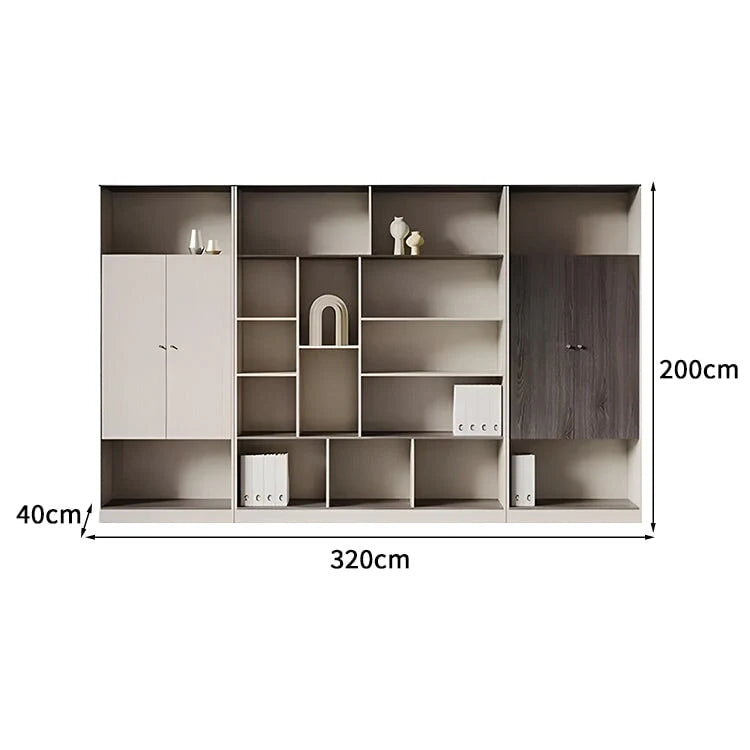 white wood desk l shaped executive desk kaguyasuLBZ 056 detailed images 11
